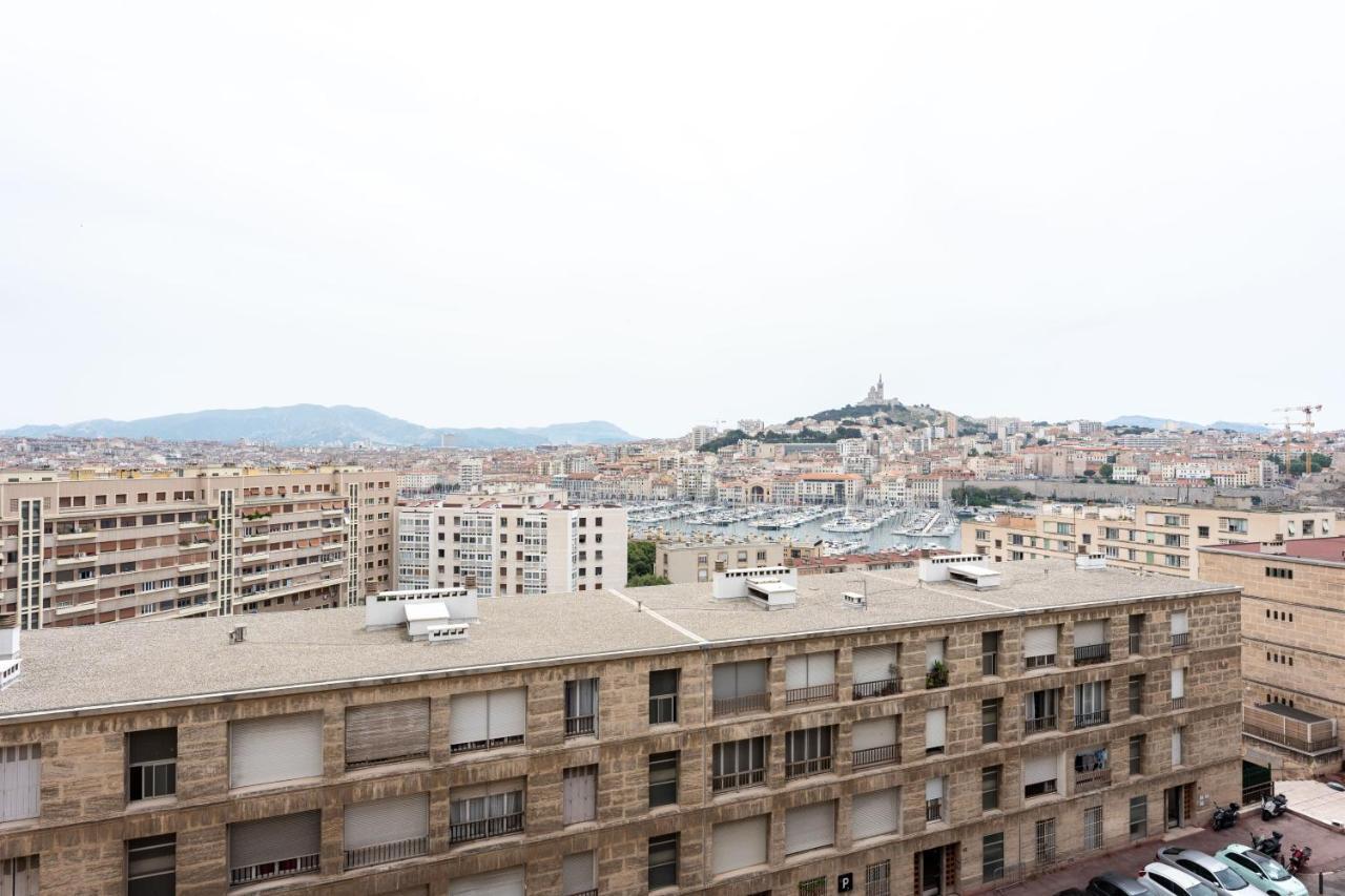 Blue Bay - Superbe Vue Sur Le Vieux Port Lägenhet Marseille Exteriör bild
